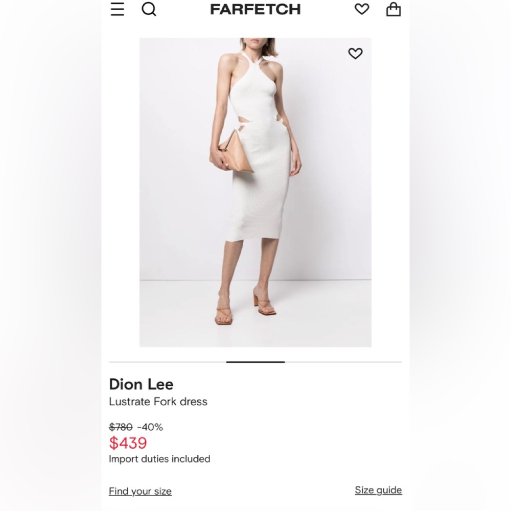 Dion Lee Lustrate Fork dress